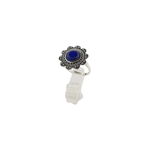 Anillo Piedra Natural Lapislázuli