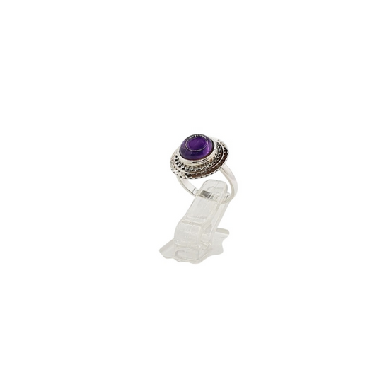 Anillo Piedra Natural Amatista