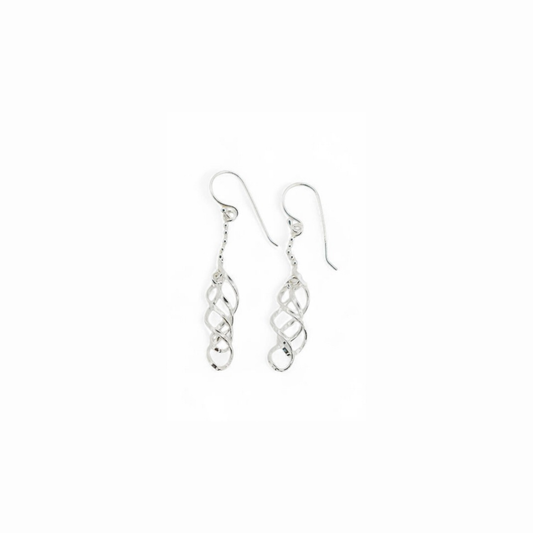 Aros Colgantes de Plata Italiana 925
