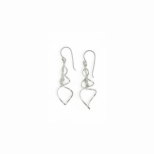 Aros Colgantes de Plata Italiana 925