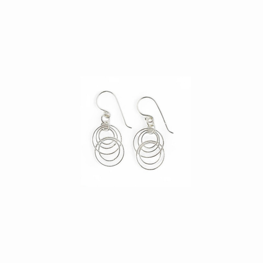 Aros Colgantes de Plata Italiana 925