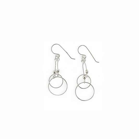 Aros Colgantes de Plata Italiana 925