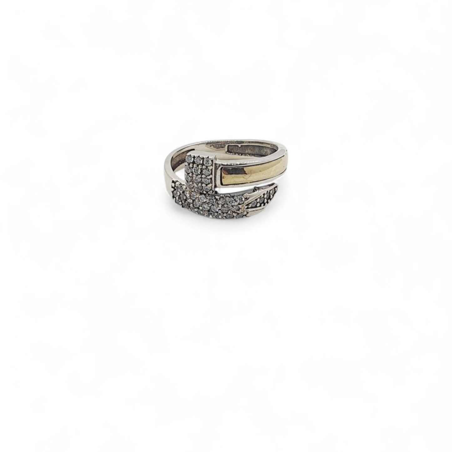Anillo Plata con Oro y Circones