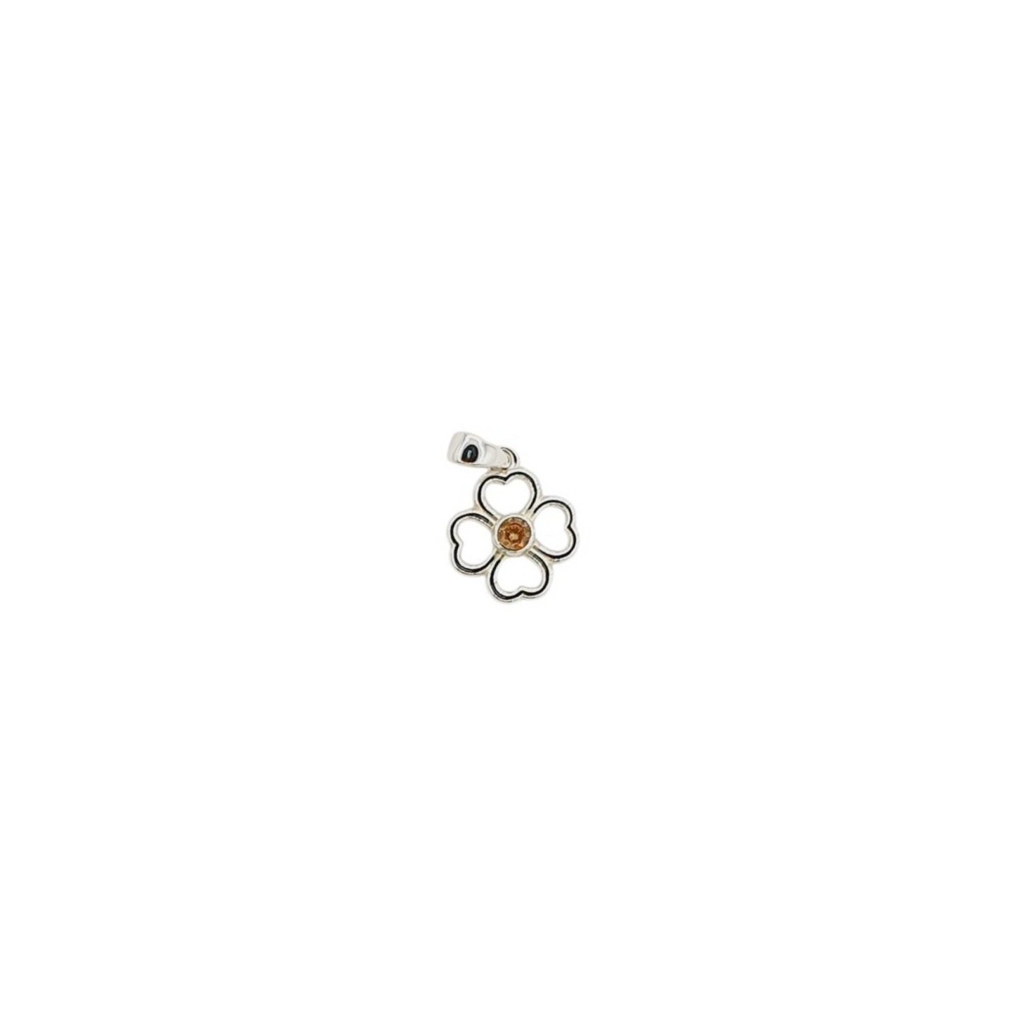 Colgantes Flor con Zirconia de Colores