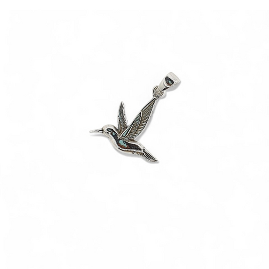 Dije Colibrí en Plata 925 Italiana