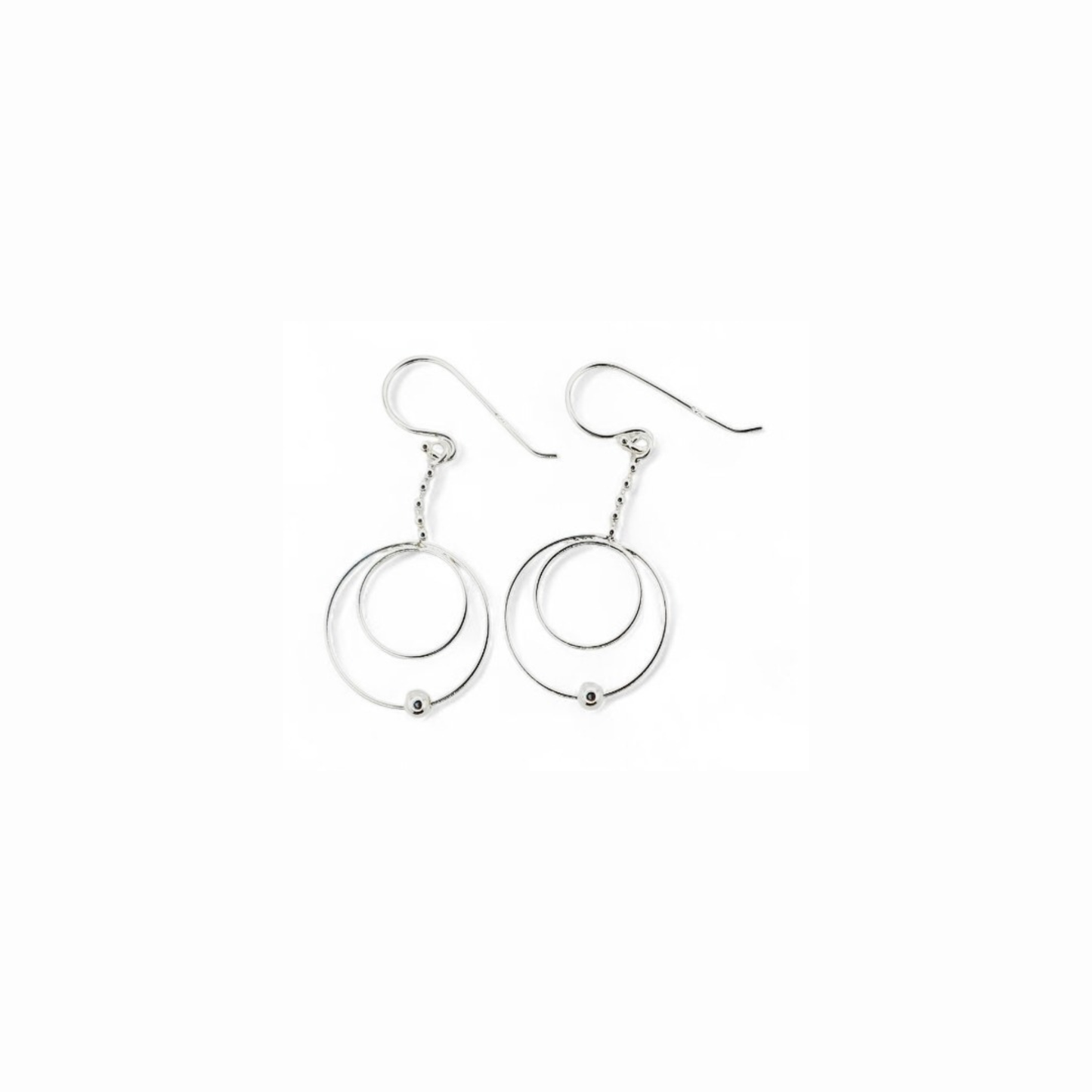 Aros Colgantes de Plata Italiana 925
