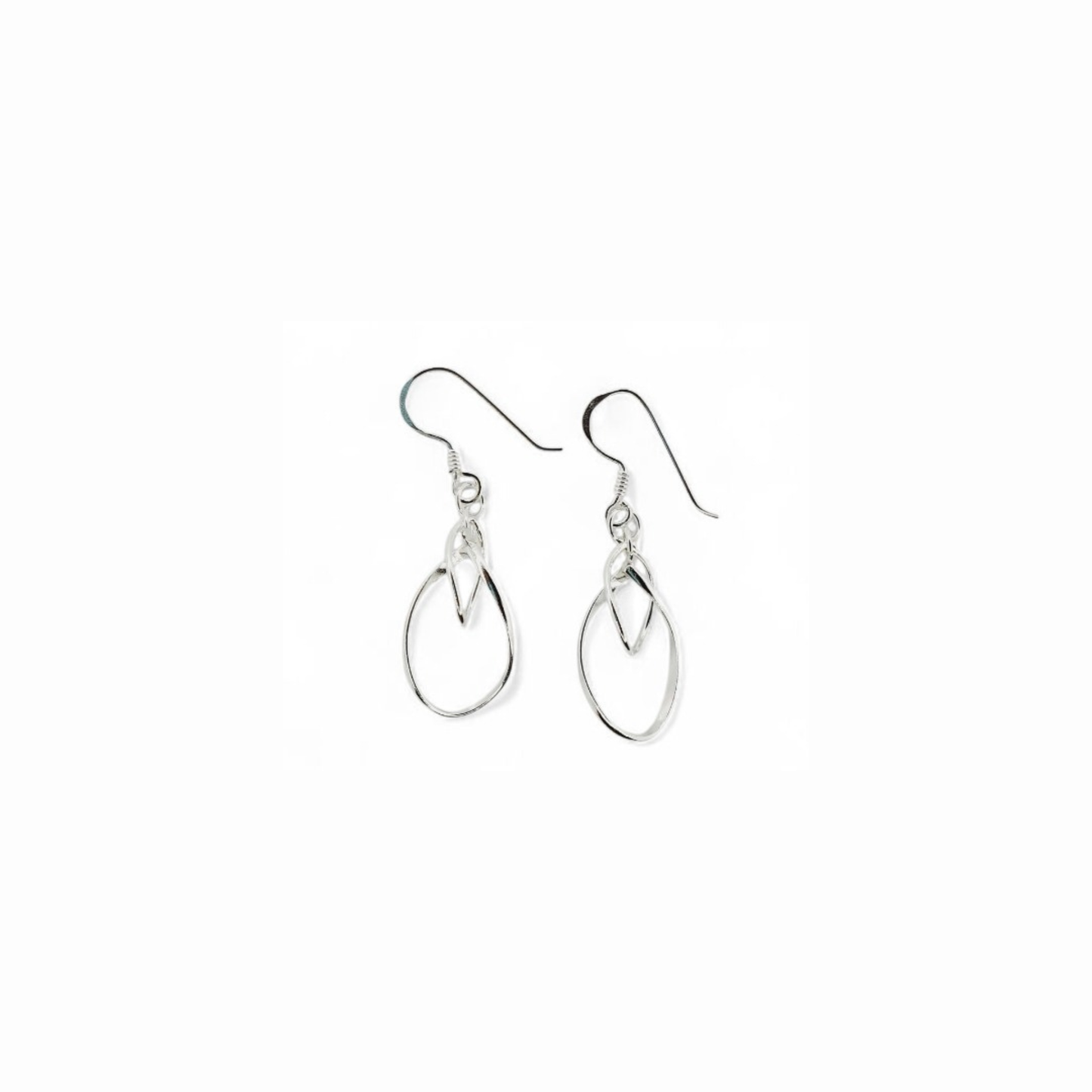 Aros Colgantes de Plata Italiana 925