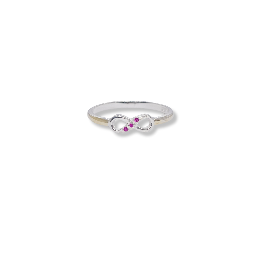 ANILLO INFINITO CON LAMINA DE ORO