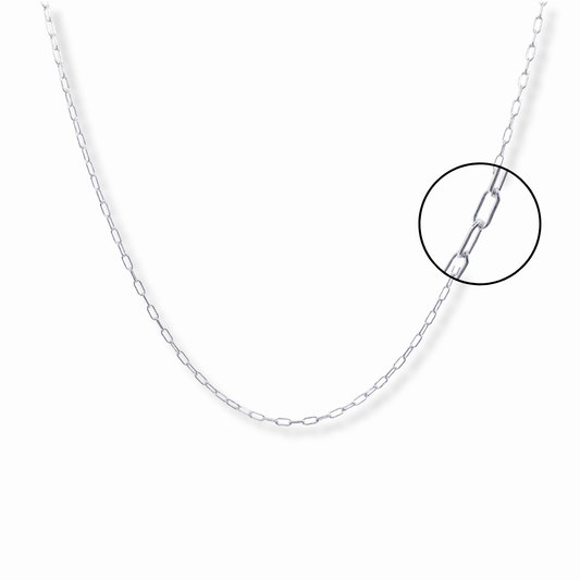 CADENA DE PLATA LIMADA