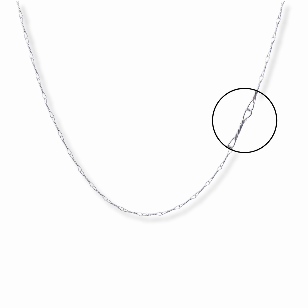 CADENA DE PLATA TRENZADA