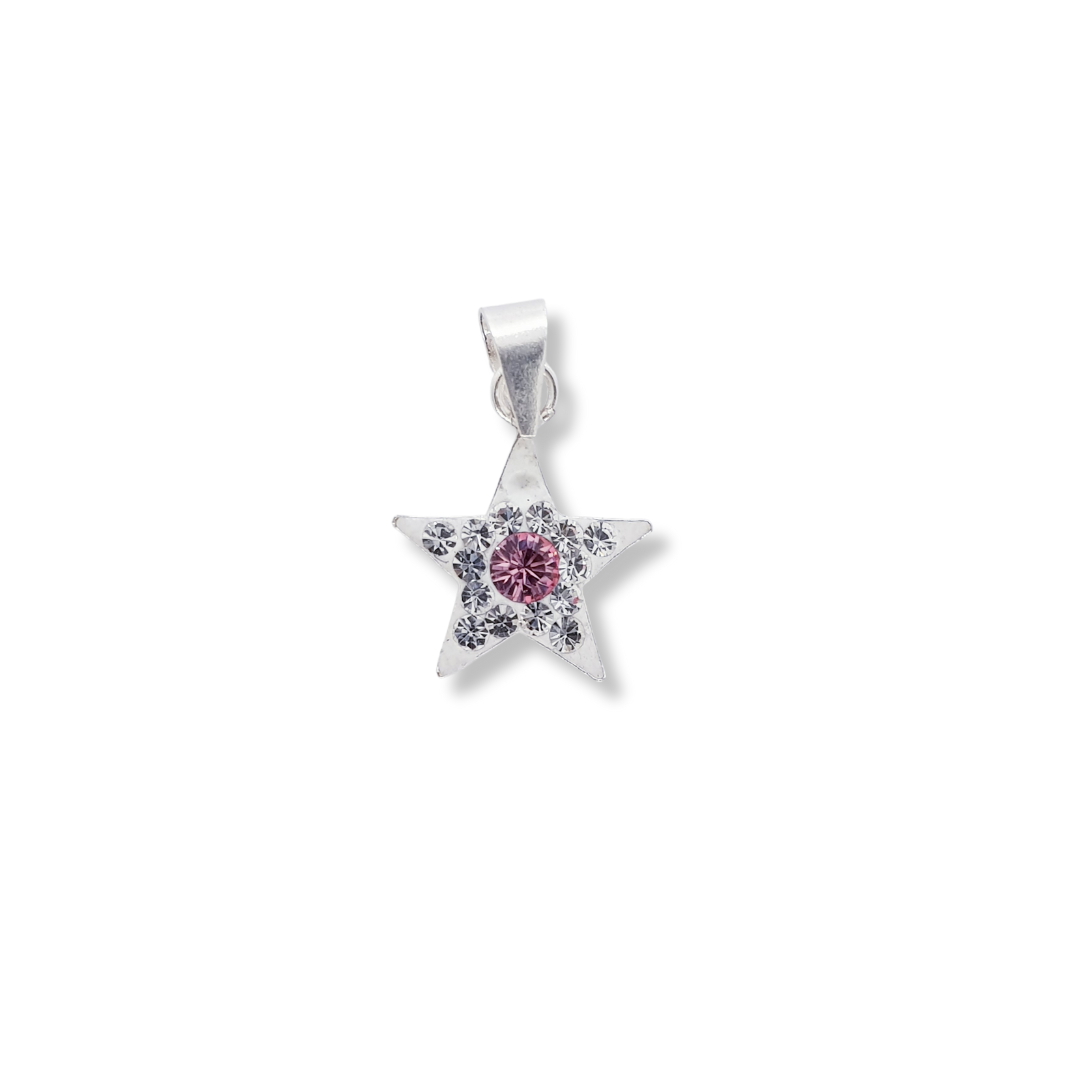 COLGANTES ESTRELLA CON CRISTALES BRILLANTES