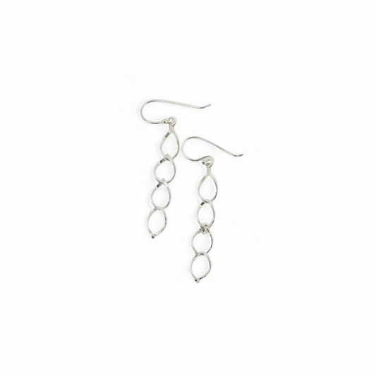 Aros Colgantes de Plata Italiana 925