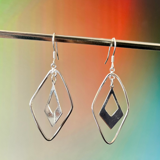 Aros Geométricos Doble Rombo