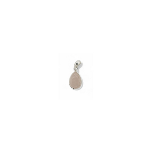 Colgante Gota de Cuarzo Rosa