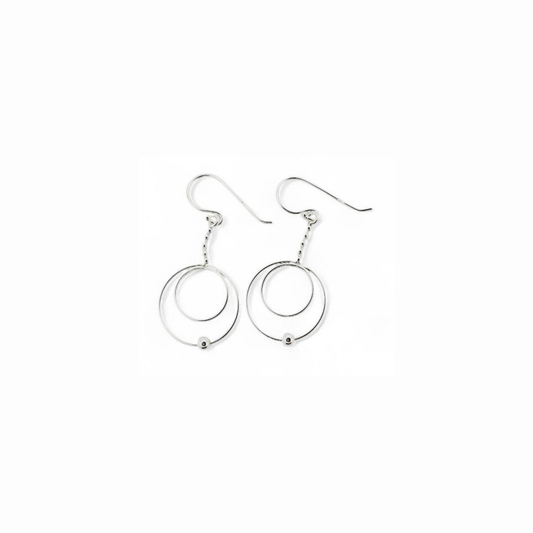 Aros Colgantes de Plata Italiana 925