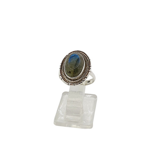 Anillo con Piedra natural Labradorita